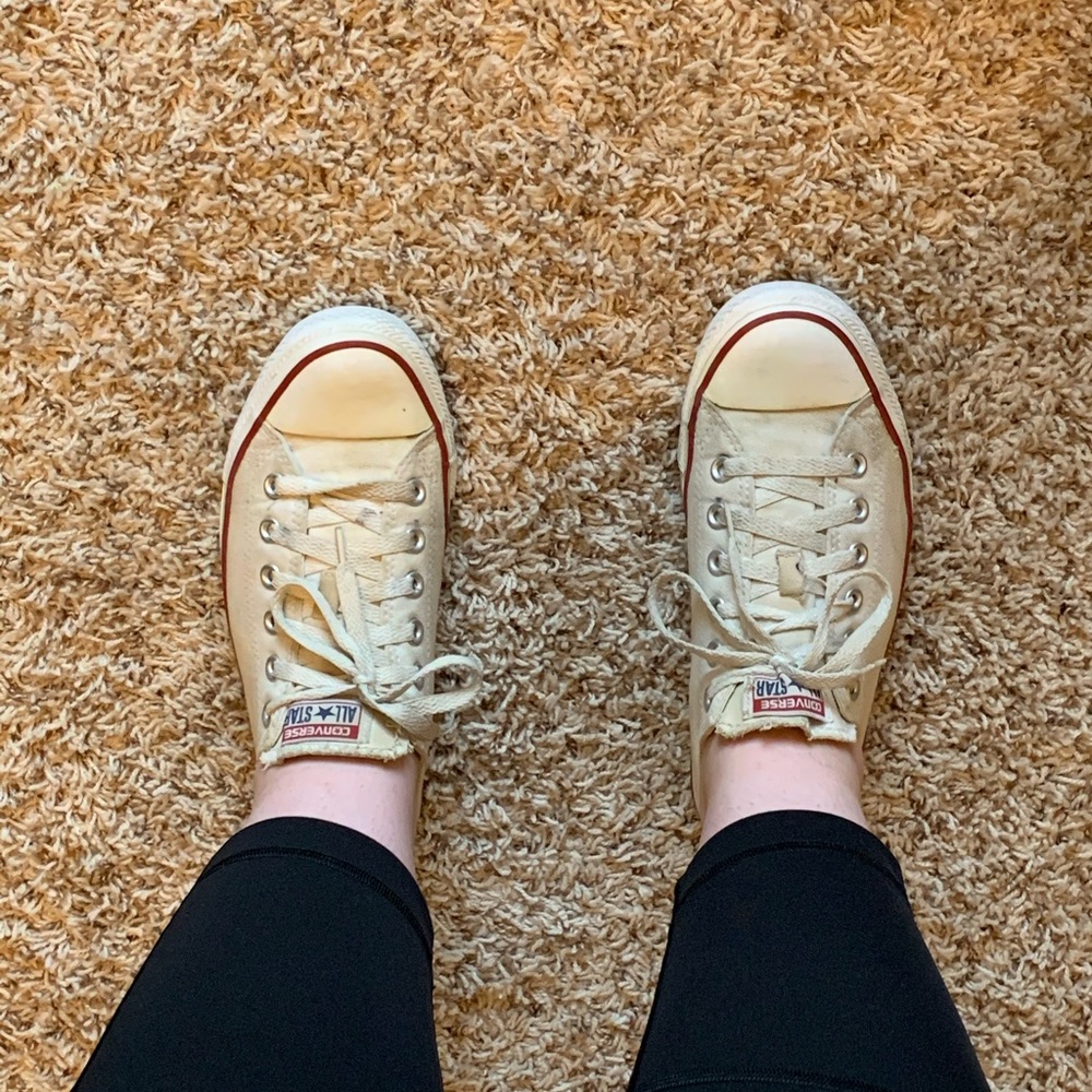 Classic white converse